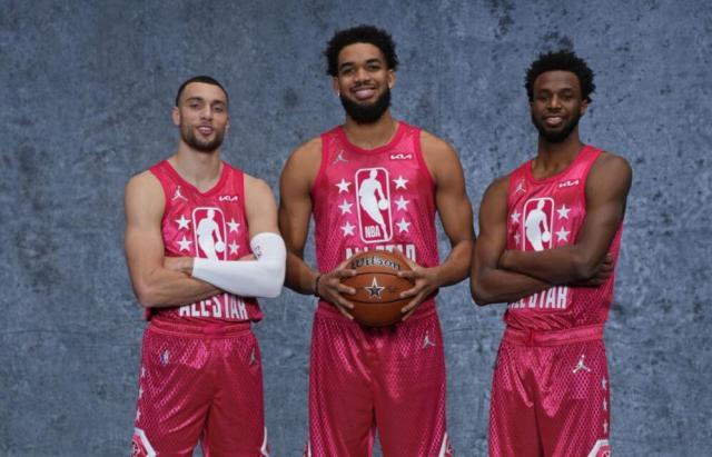 狗子28平台-维金斯+唐斯+拉文再聚首！森林狼三少7年沉浮蜕变