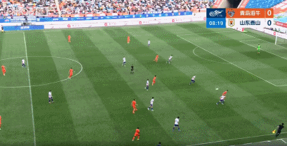 半场：海牛2-0泰山，林创益、埃朱马破门，彭啸失误送礼